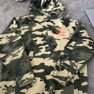 AUTHENTIC Anti Social Club Camo hoodie